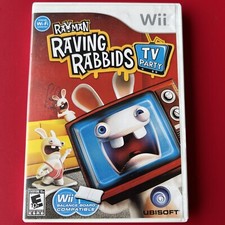 Rayman Raving Rabbids: TV Party (Nintendo Wii, 2008) Complete CIB - TESTED