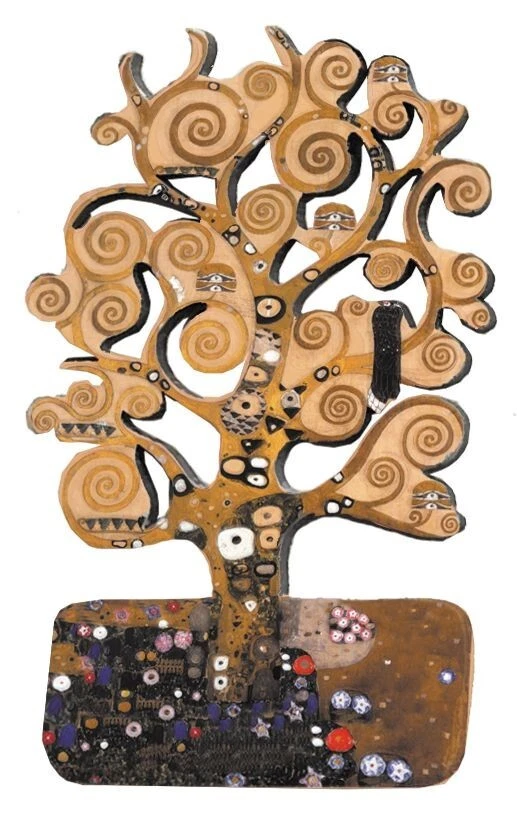 FRIDOLIN Gustav Klimt Pinwandmagnet Magnet Lebensbaum