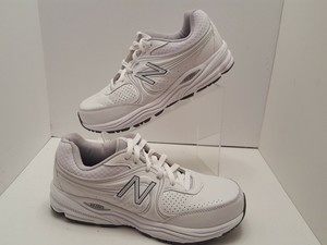 Men's NEW BALANCE MW840WT Walking Leather Athletic Shoe White Sz 9 2E EUC | eBay