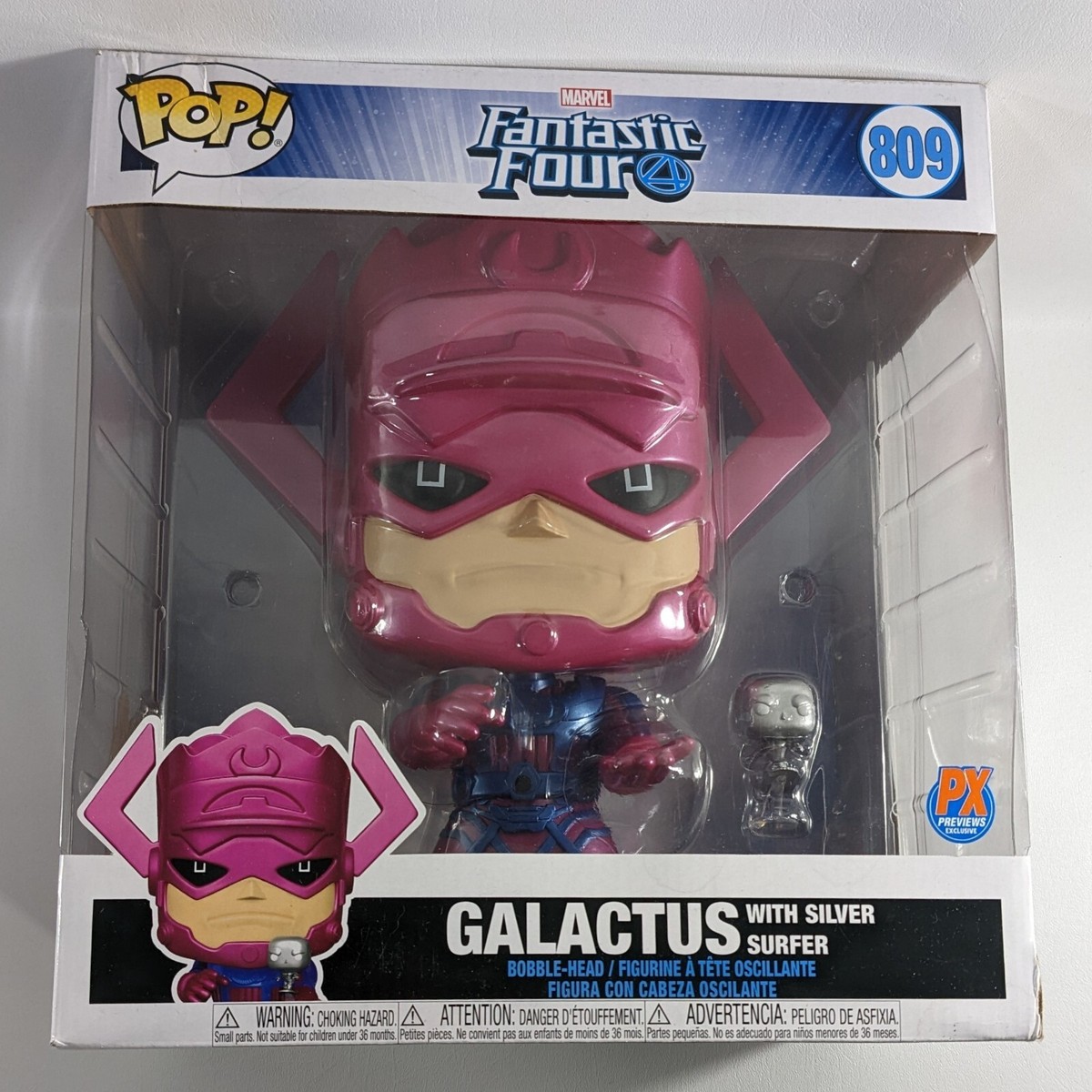 【新品　レア】Funko pop Marvel フィギュア10体　　保護ケース付 Amazon.com: Pop! Jumbo Marvel Galactus (Metallic Version) 10