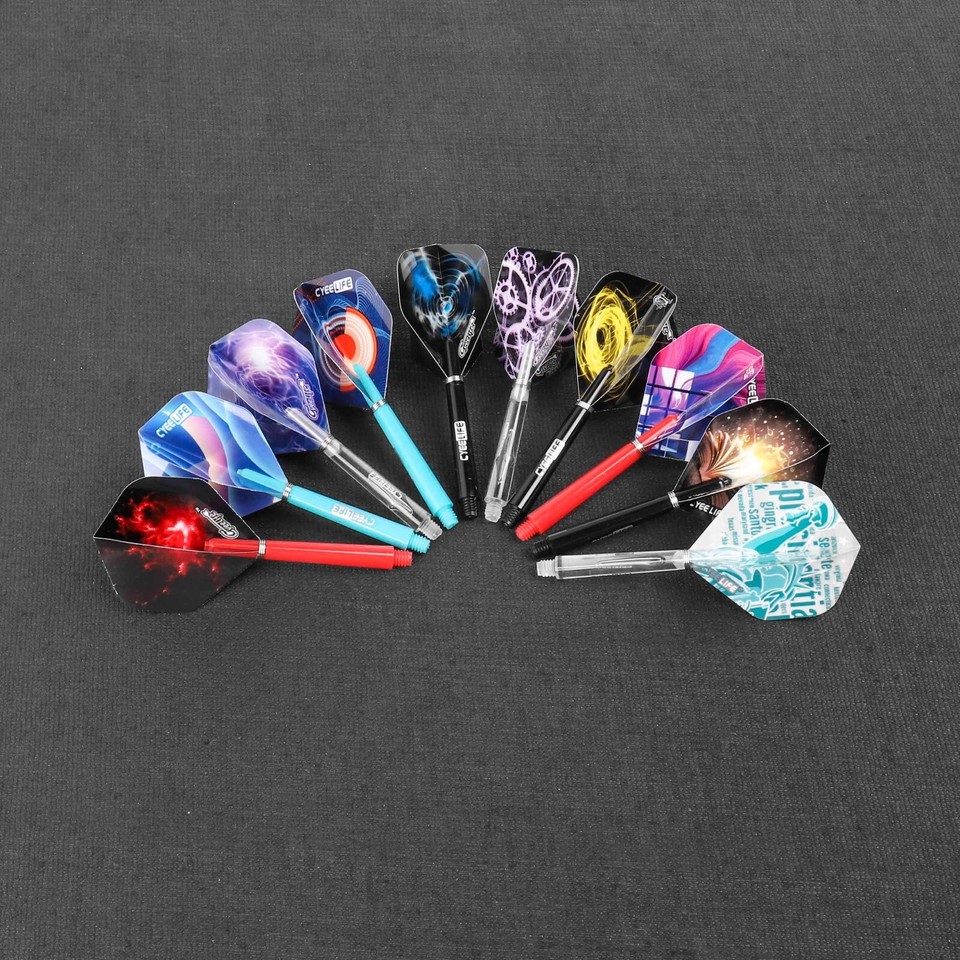 CyeeLife Integrated Dart Flight And Shaft System,Precision Moulded 2-in - Foto 6