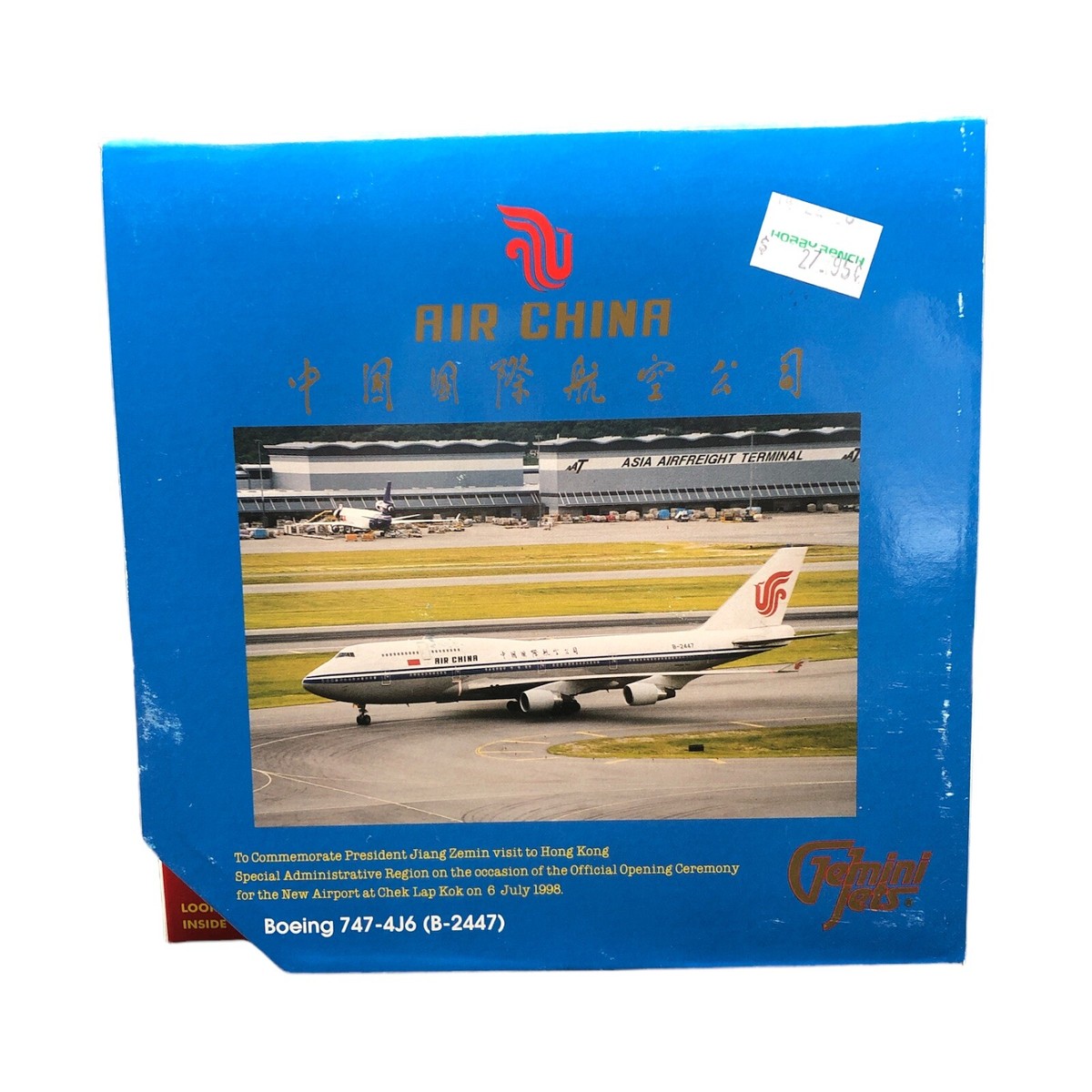 Gemini Jets B-2447 1:400 Scale Die Cast Air China Boeing 747