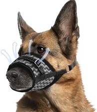 Dog Muzzle, Soft Pet Muzzle anti Biting, Barking, Chewing Breathable - Medium