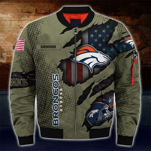 Denver Broncos Men's Flight Bomber Jacket