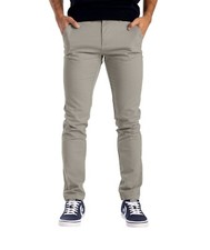 Mens Chino Trousers Slim Fit Stretch Full Pants Casual Jeans Size 30-40