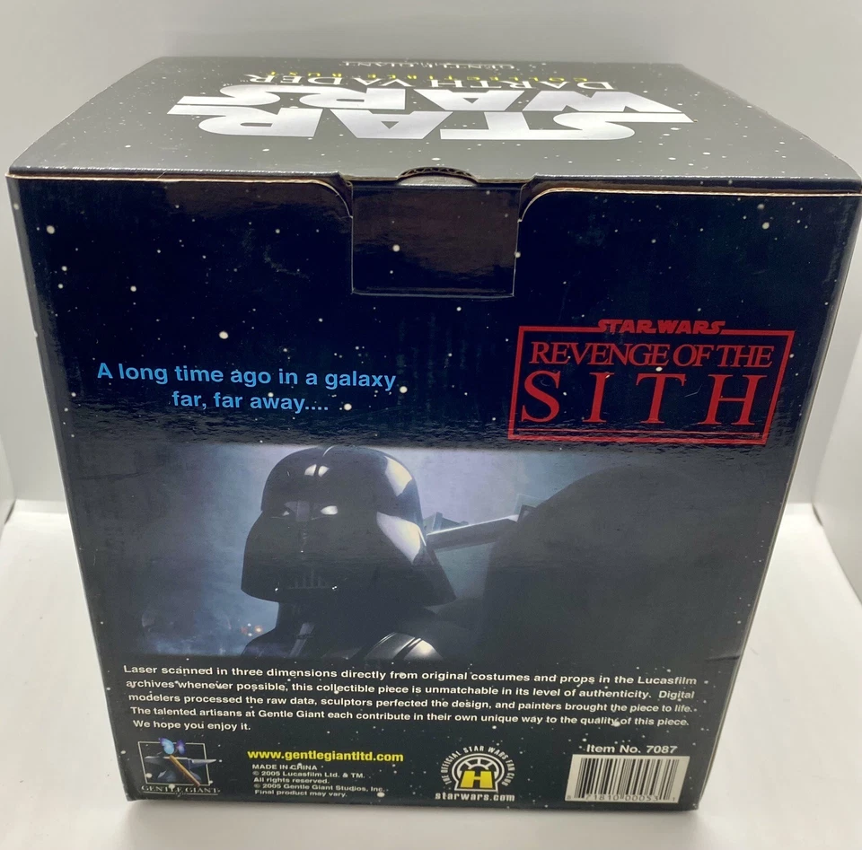 Star Wars Darth Vader ROTS Mini Bust /20000 Gentle Giant 2005 Revenge Sith - Image 3 of 4