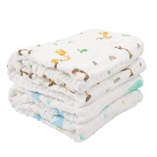 Baby Bath Towel 2 Pack, 100 Muslin Cotton Hooded Towel for Newborn,Toddler,I...