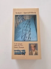 Vintage Sewing With Nancy VHS Texture Special Effects 60 Minutes