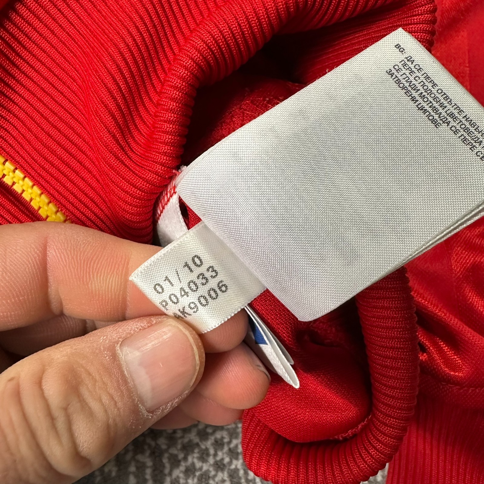 VTG Adidas Spain 2000's Y2K World Cup Espana Oversized Medium Red Track Jacket image 5