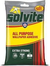 Image of Solvite All Purpose Wallpaper Adhesive with Long-Lasting Results, Wallpaper Past