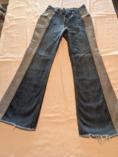 VTG 1970s Lee Bell Bottoms Flare Denim Jeans Talon Zipper Made In USA, M, 30x29