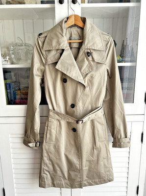 DRYKORN For Beautiful People Size 3 (M, 38) Women Trenchcoat, One Breasted, Belt
