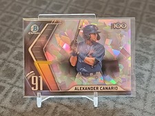 2022 Bowman Chrome Scouts Top 100 Atomic Refractor 144/150 Alexander Canario ESE
