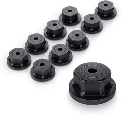 #ad OZCO™ OWT 1 1 2quot; 1.5” Hex Cap Nuts Powder Coated 10 pack 56621 NEW SEALED $20.66