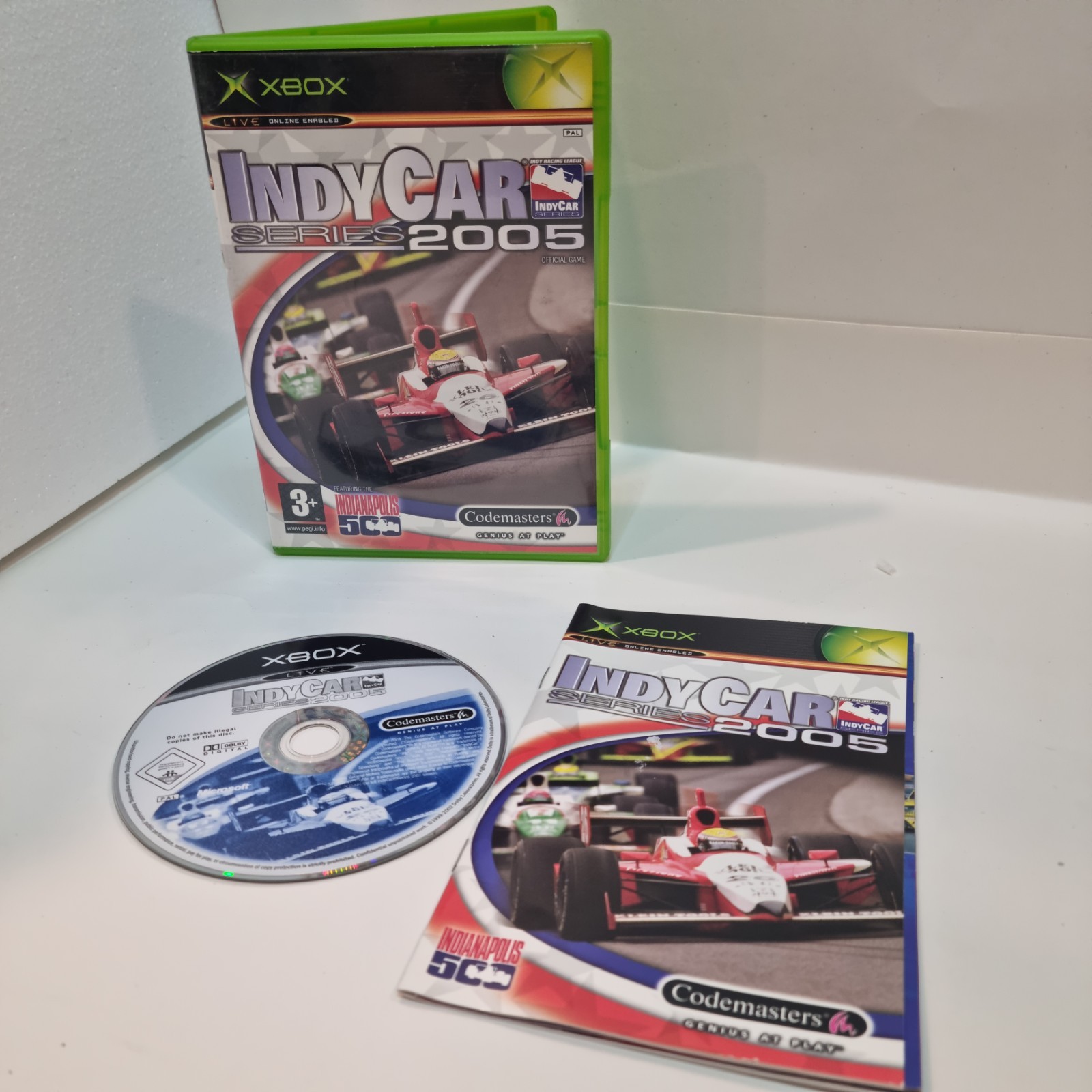 Indycar Series 2005 (xBox) con manual en muy buena condición