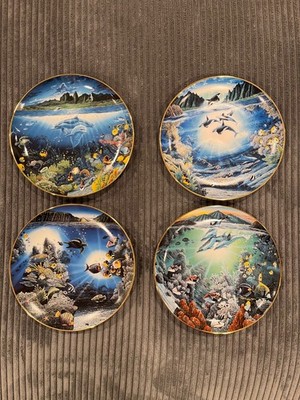 Lot of 4 Robert Lyn Nelson Underwater Paradise Artistic Plates