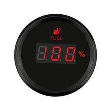 Auto Car Digital Fuel Level Tank Gauge Meter 0 Digital 0-190ohm Blackblack