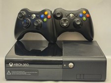 TESTED Xbox 360e Console Black No Hard Drive, Read Desc. 2 Contollers