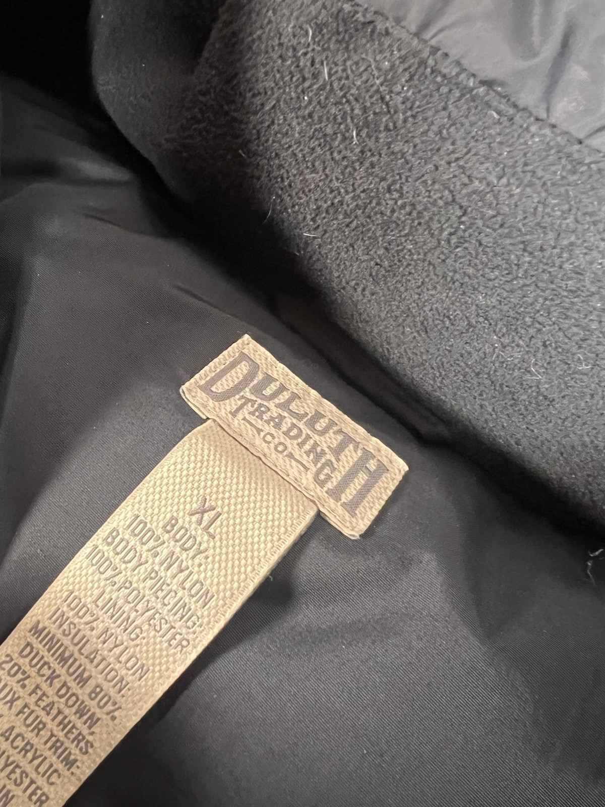 Duluth Trading Company Pack Women's Down Long Jacket Black Size XL image 3