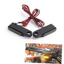 Motorcycle Mini LED Turn Signal Light 8mm Indicator Blinker Light black