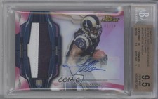 2014 Finest Rookie Pink Refractor 1/10 Tre Mason BGS 9.5 Jumbo Patch Auto 0j6