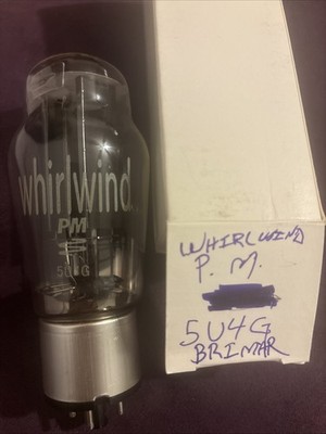Brimar Metal Base 5U4G Whirlwind PM RARE Audiophile Tested A+ Audio Vacuum Tube