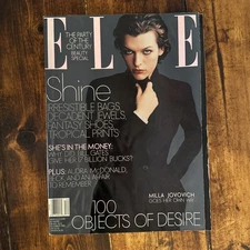 1999 DECEMBER ELLE MAGAZINE - MILLA JOVOVICH - II 4763