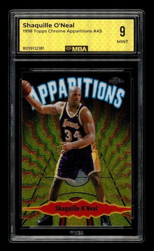 1998-99 Topps Chrome Apparitions: #AS Shaquille O'Neal MBA 9 MINT