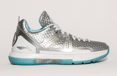Li-Ning Wade 5 ''Christmas'' Men's 14 Low-Top Basketball Sneakers Silver/Blue