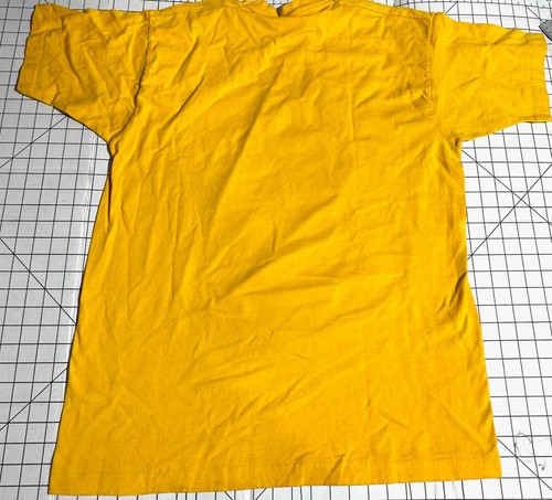 Vintage 90s Mickey Mouse Dancing Shadow Yellow X-Large T-Shirt - Picture 5 of 7