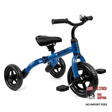 Tricycle for Toddlers Age 2-5 Years Old, 3 in 1 Folding Toddler Bike for Blue