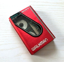 SONY WM-30 WALKMAN Cassette Player Red Operation confirmed JAPAN Used