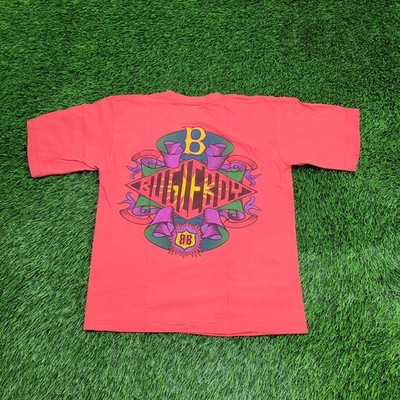 Vintage 90s Bugle-Boy Shirt Teens Large 18x21 Baggy Red USA