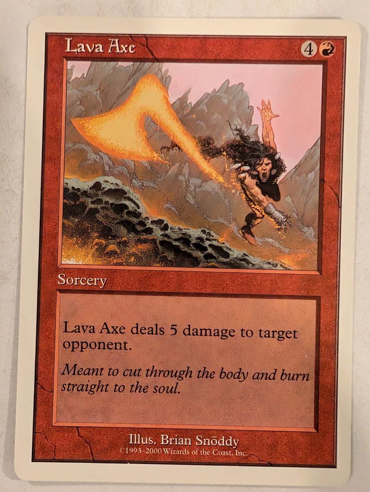 Lava Axe - Starter 2000 - Magic the Gathering MTG Nice!