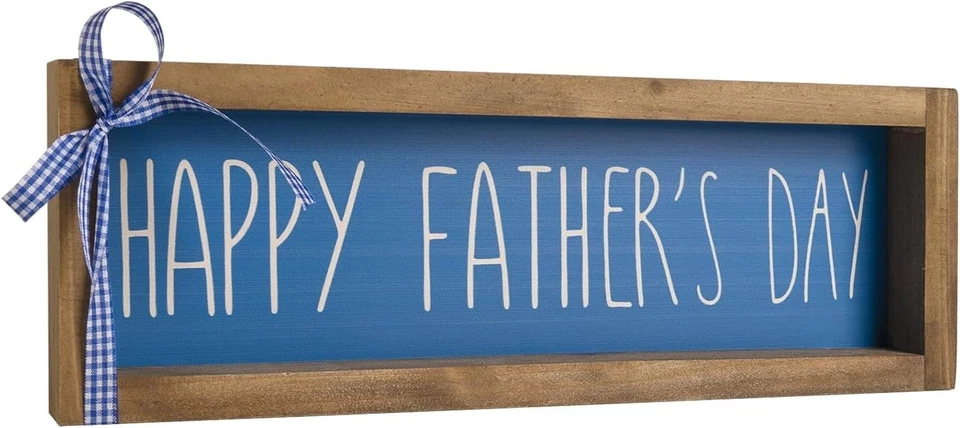 Placa de madeira personalizada para o Dia dos Pais - Presente sincero para decoração de casa - Imagem 3 de 4