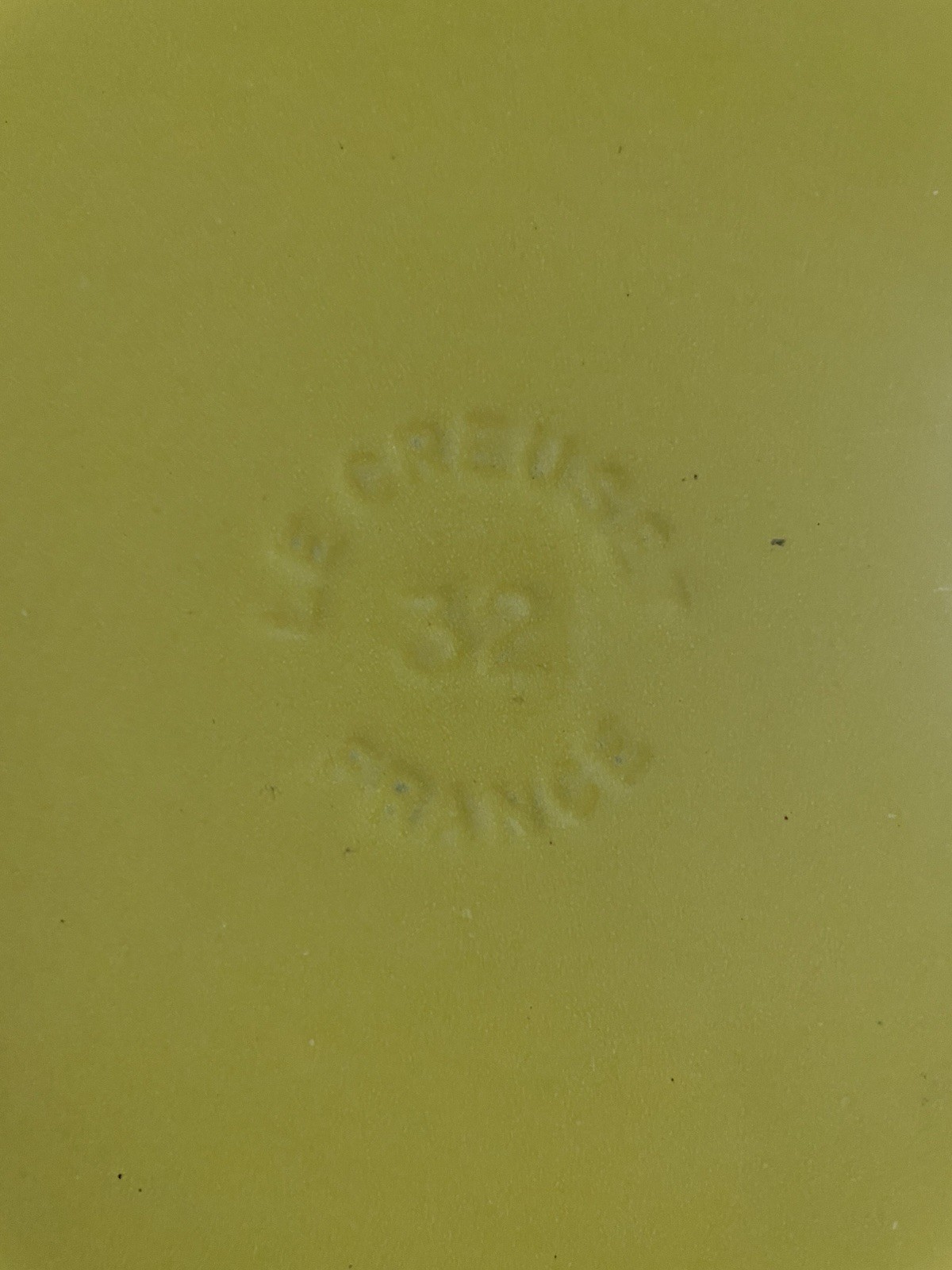 Le Creuset Yellow Soleil Enamel Cast Iron Grill Pan France 12.5” Double Handles