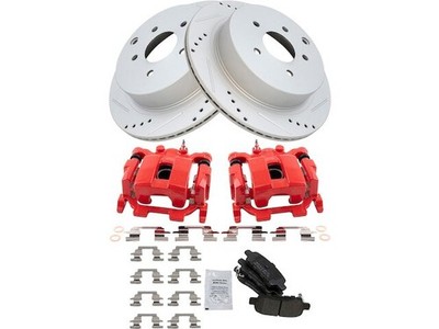 Rear TRQ Brake Pad Rotor and Caliper Set fits Infiniti Q70L 2016-2018 77XFBB