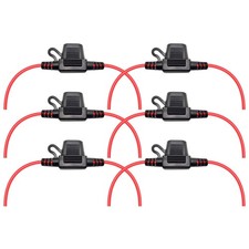 Waterproof MINI Inline Fuse Holder with 16 Gauge AWG Wire 12 Inches Long, Fit...