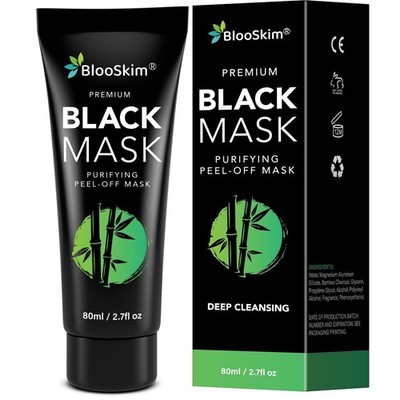Blooskim Premium Black Mask Purifying Peel-Off Mask 2.7 Fl Oz/80 ml Exp. 11/2027
