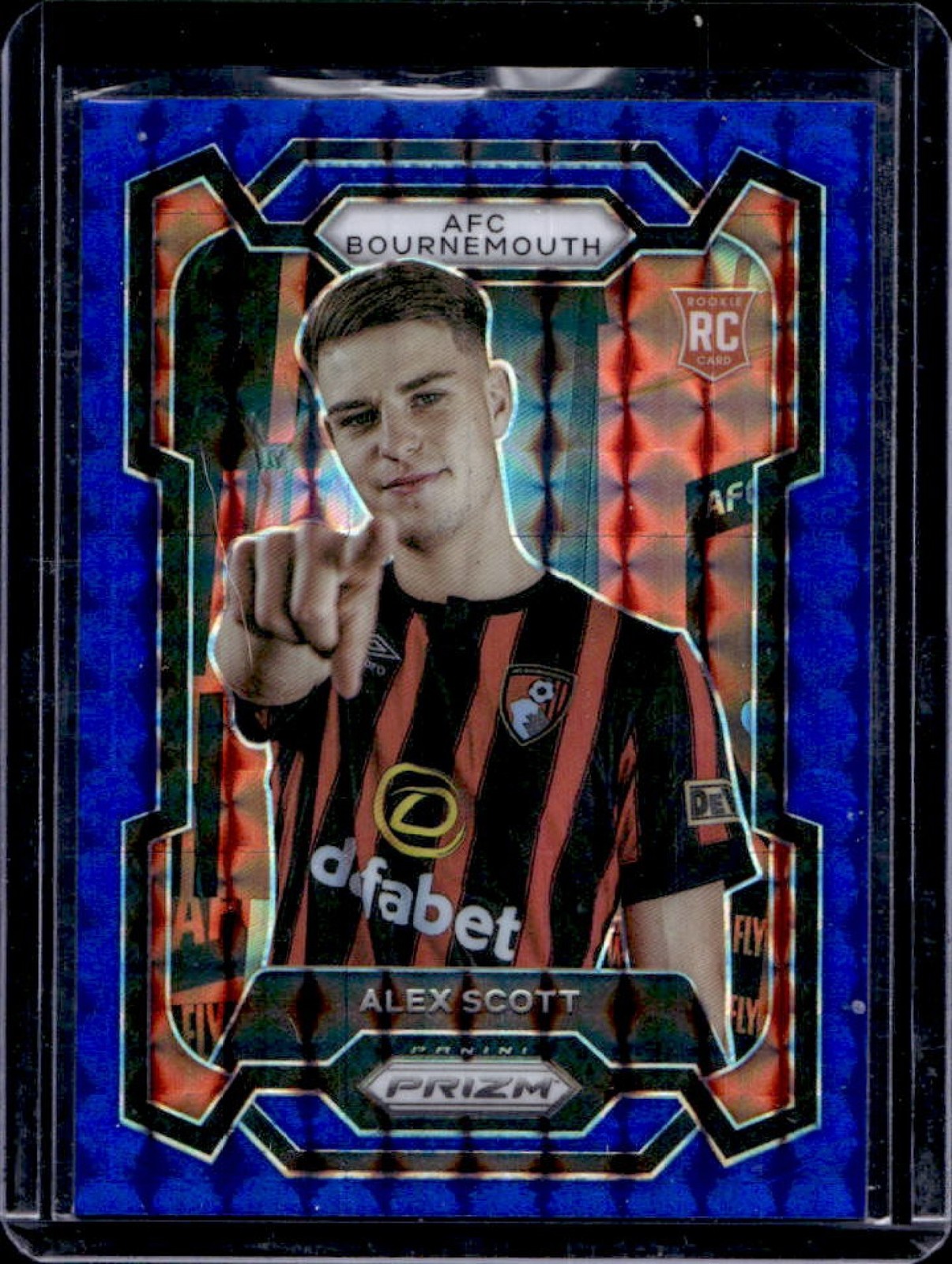 2023 Prizm Premier League Alex Scott RC Blue Mosaic #238 Bournemouth