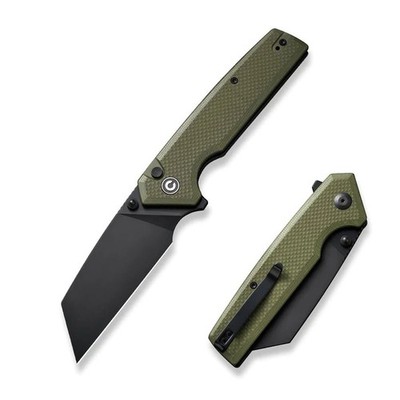 CIVIVI Messer Amirite Button Lock Folder Nitro-V Stahl G10 OD Green 