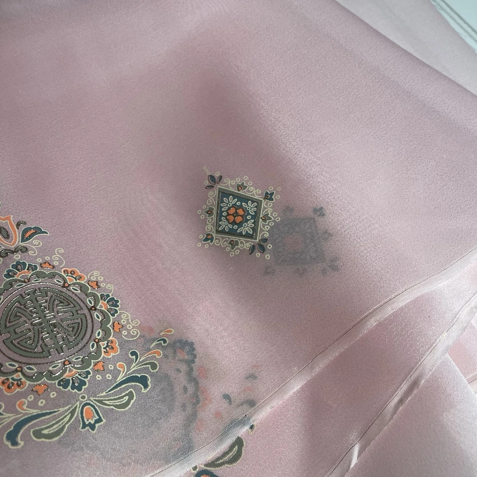 SILK PEACH-PINK FABRIC 2 Yards x 22 Inches Wide or 72 Inches x 22 Wide - Image 4 of 4