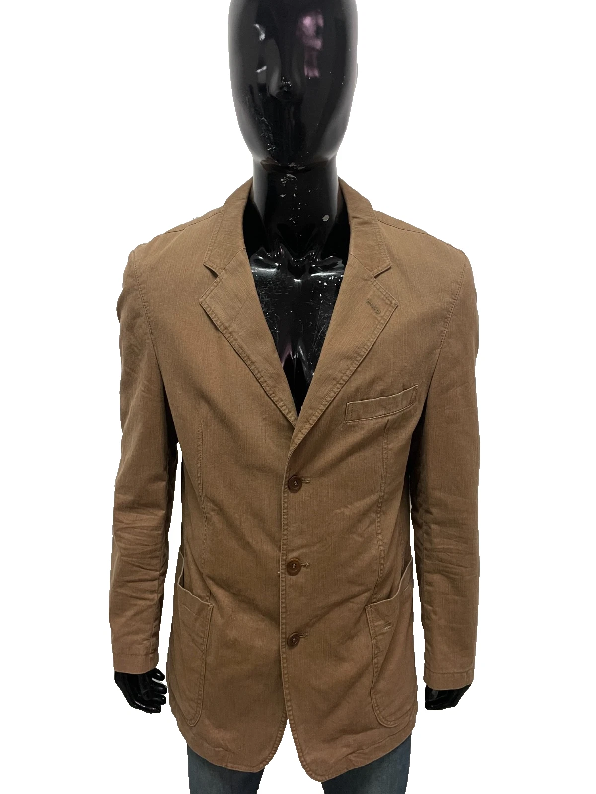 Camel Active Men's Blazer 50 Brown Cotton Comfort Fit Casual Elegant Original