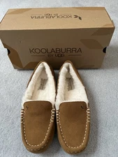 Koolaburra by UGG Lezly Women’s Suede Slippers Chestnut Brown Size 6 Brand New
