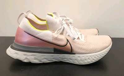Nike React Infinity Run Men White Pink Blast Athletic Shoes  CD4371-004 Size 15