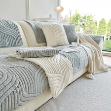 Washable sofa cover, pillowcase, anti-slip decoration for sofa seat cushion