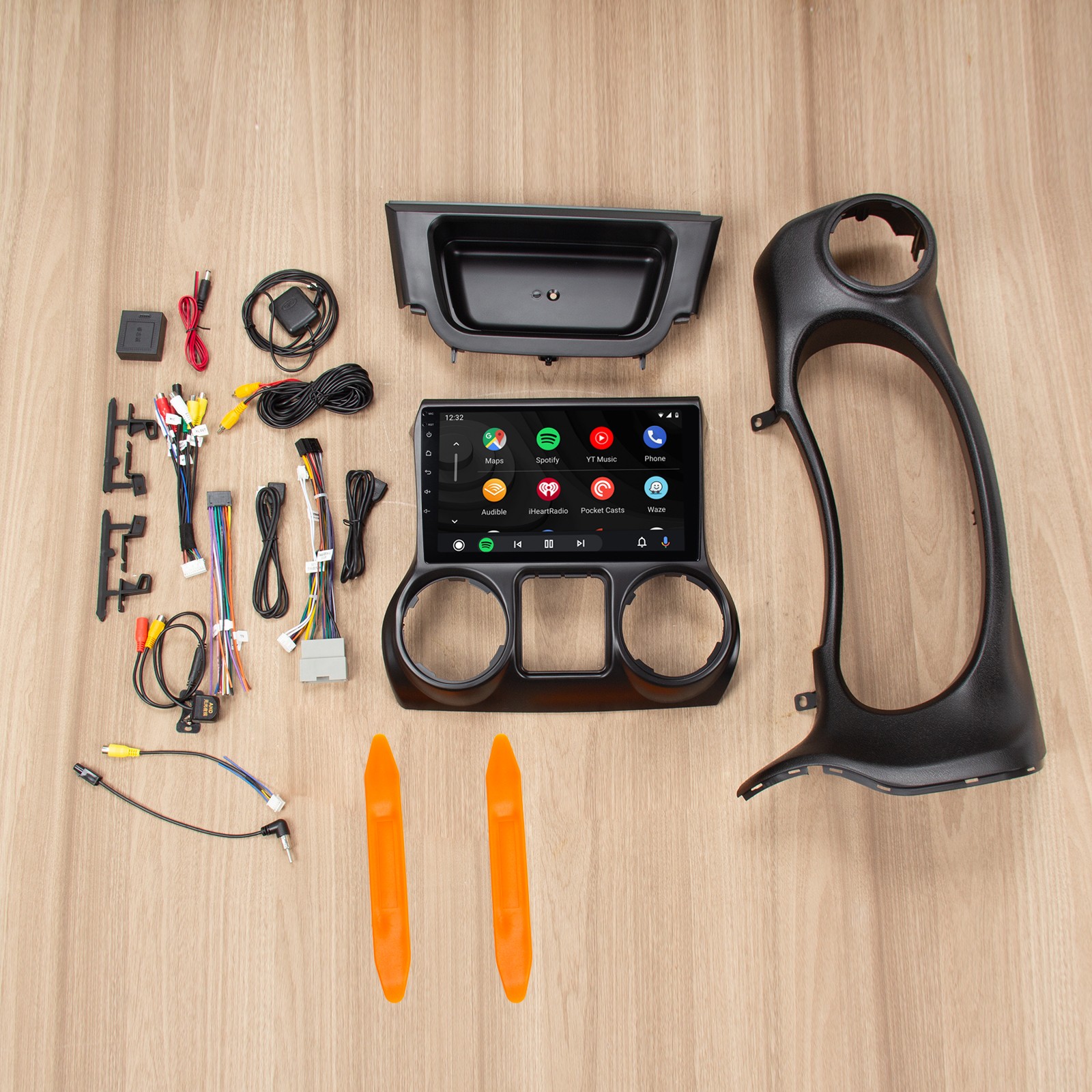 10.1'' Android 13 Car Radio Stereo Carplay GPS Navi For Jeep Wrangler 3 JK 15-17 thumbnail 4