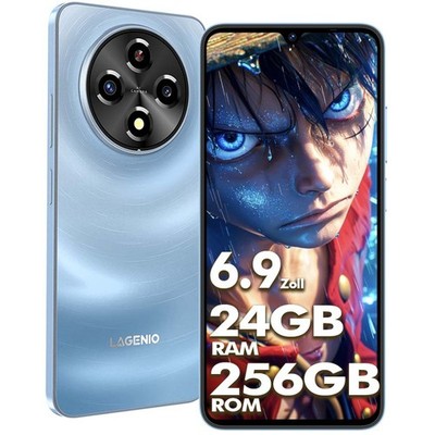 LAGENIO A12 Pro Smartphone 24GB+256GB 6500mAh 6.9'' Android 15 Octa Core Handys