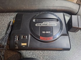 Sega Genesis Model 1 Console Bundle High Def Graphics Sonic Games TESTED WORKING