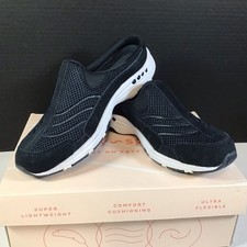 Easy Spirit Travel Time Classic Clogs Women  s TRAVEL TIME Navy White 6 M New